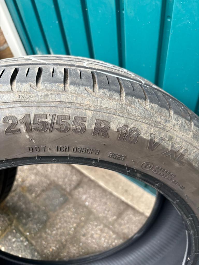 Gebruikte zomerbanden 215/55 R18 VXL, Auto-onderdelen, Banden en Velgen, Ophalen, 18 inch, Band(en), Personenwagen