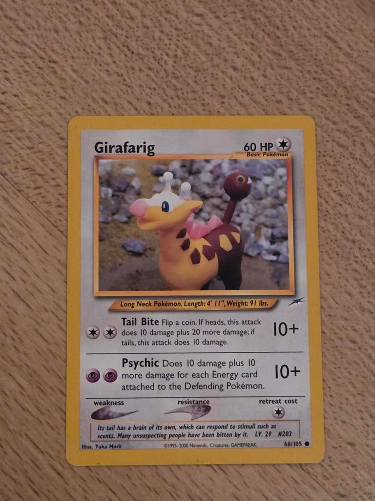 Pokémon kaart Girafarig, Ophalen of Verzenden