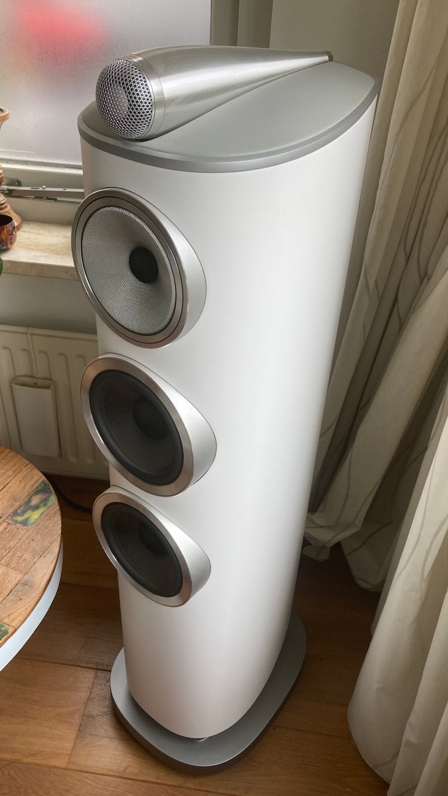 Bowers & Wilkins 804D4 wit, Ophalen, Zo goed als nieuw, Bowers & Wilkins (B&W), 120 watt of meer