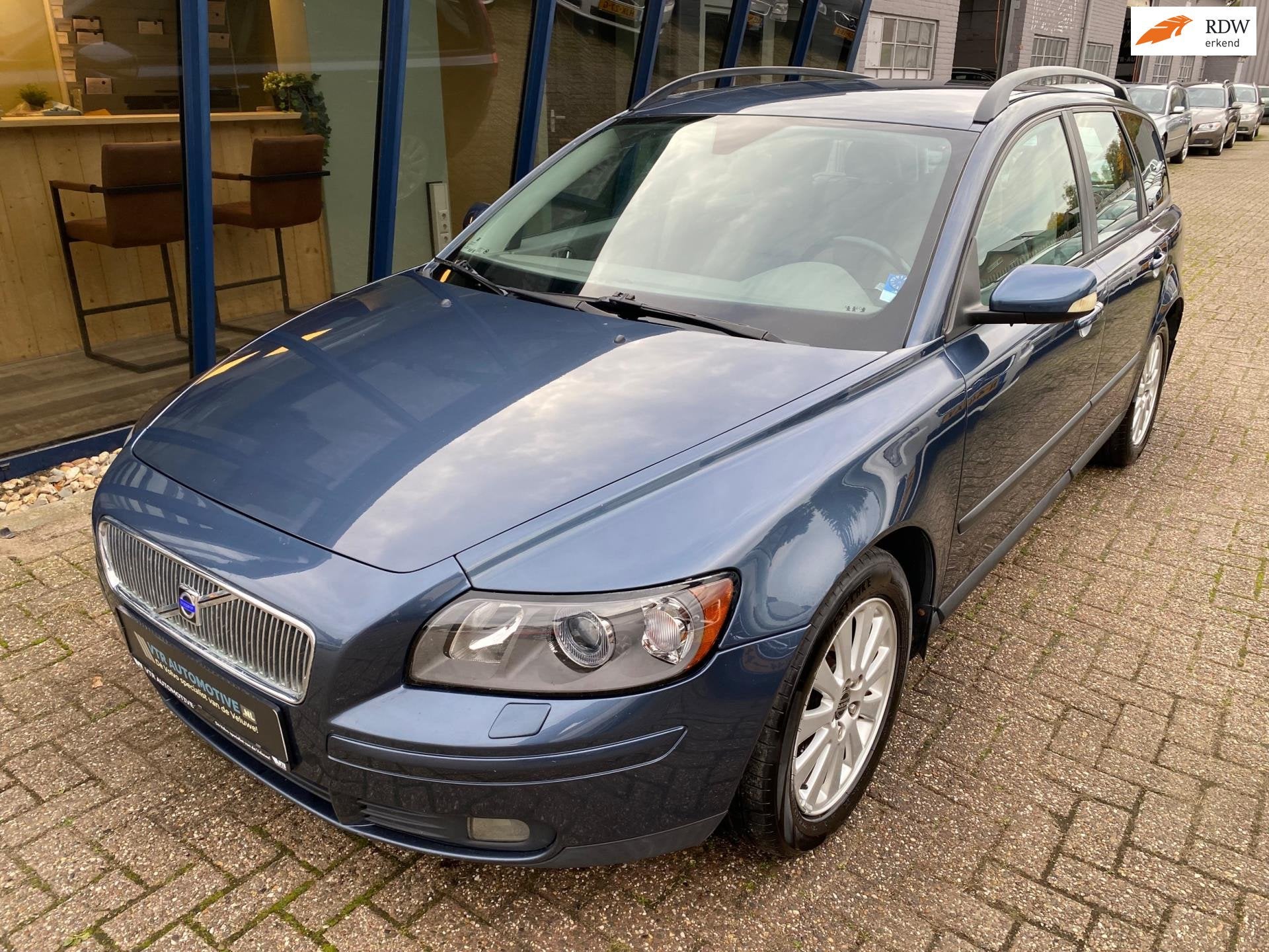 Volvo V50 2.4 Kinetic Automaat / Youngtimer, Stof, Gebruikt, Beige, Blauw