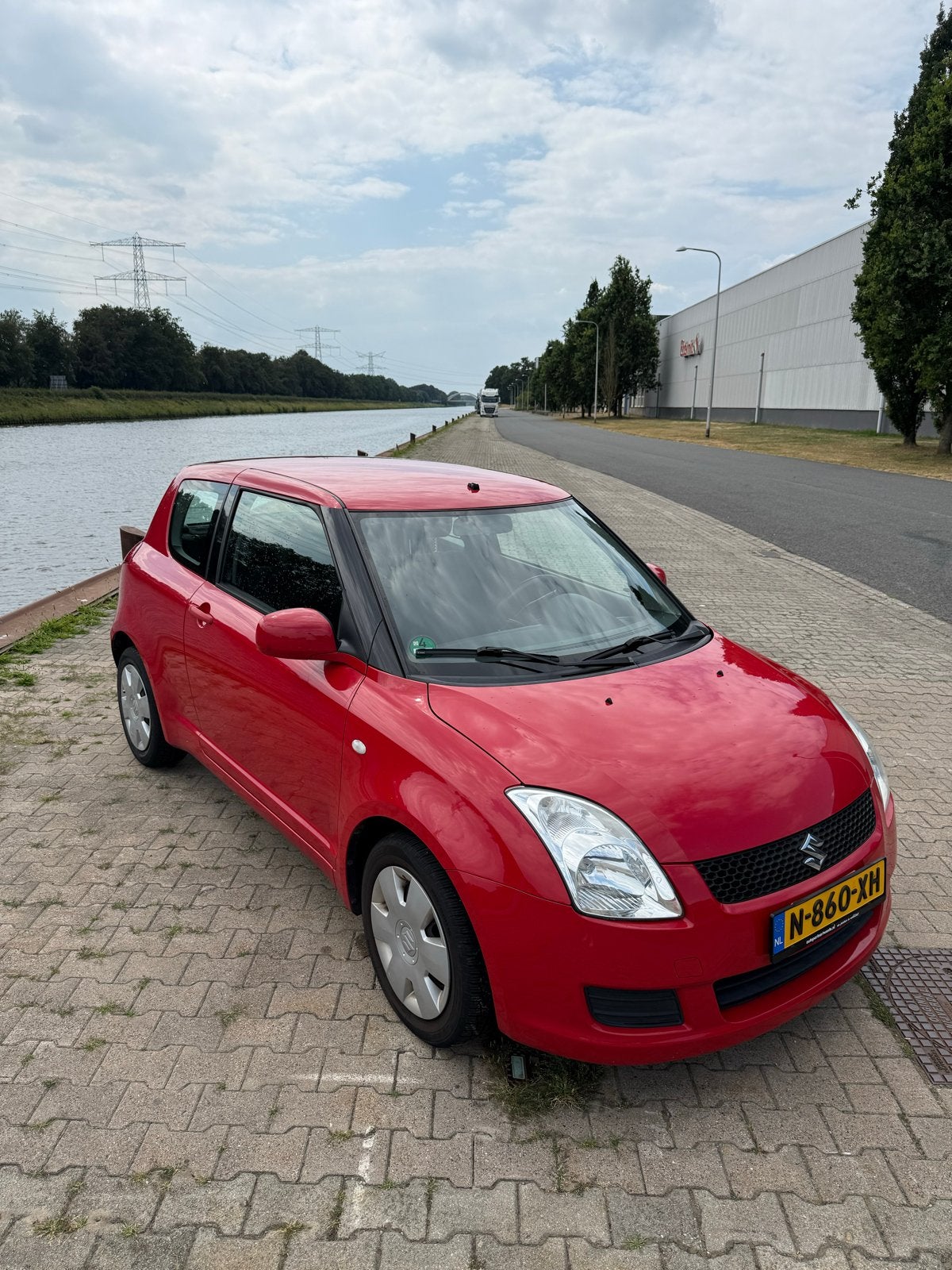 Suzuki Swift 1.3 3D 2008 Rood, Auto's, Swift, Handgeschakeld, 1000 kg, Geïmporteerd