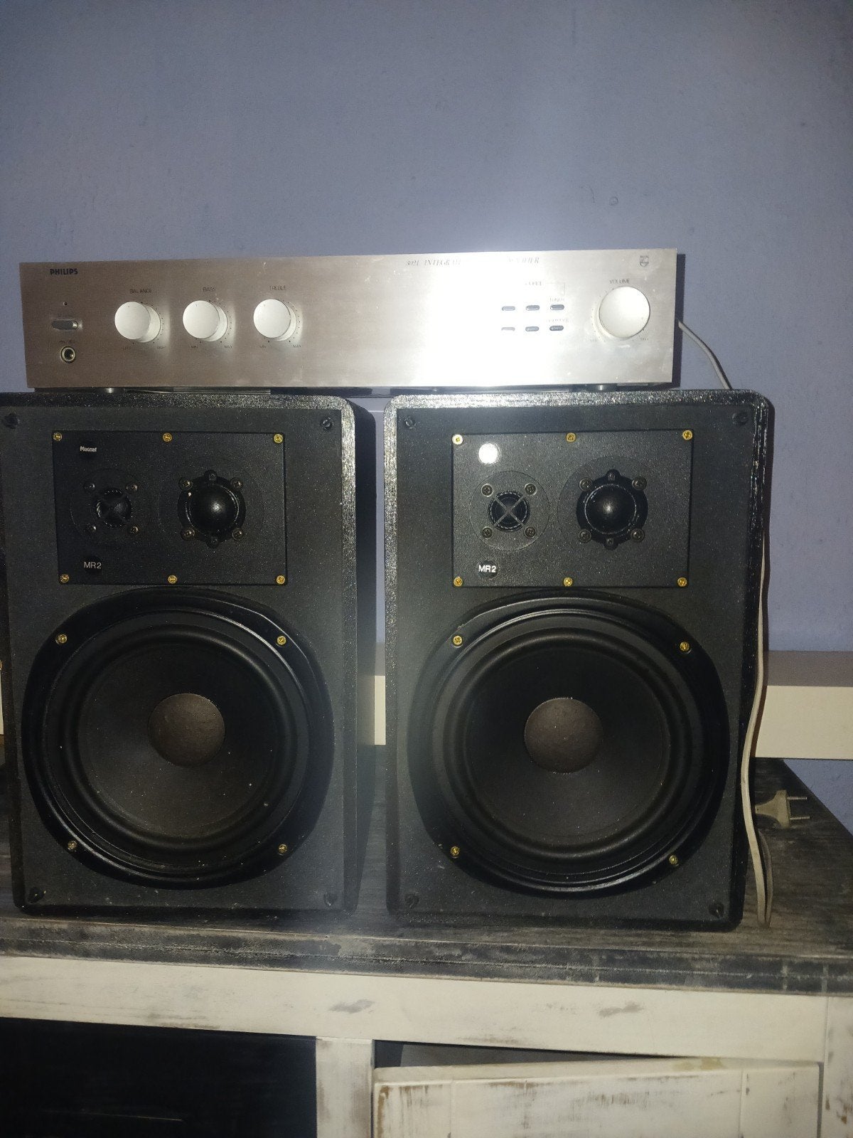 twee speakers plus versterker, Audio, Tv en Foto, Luidsprekers, Ophalen, Magnat