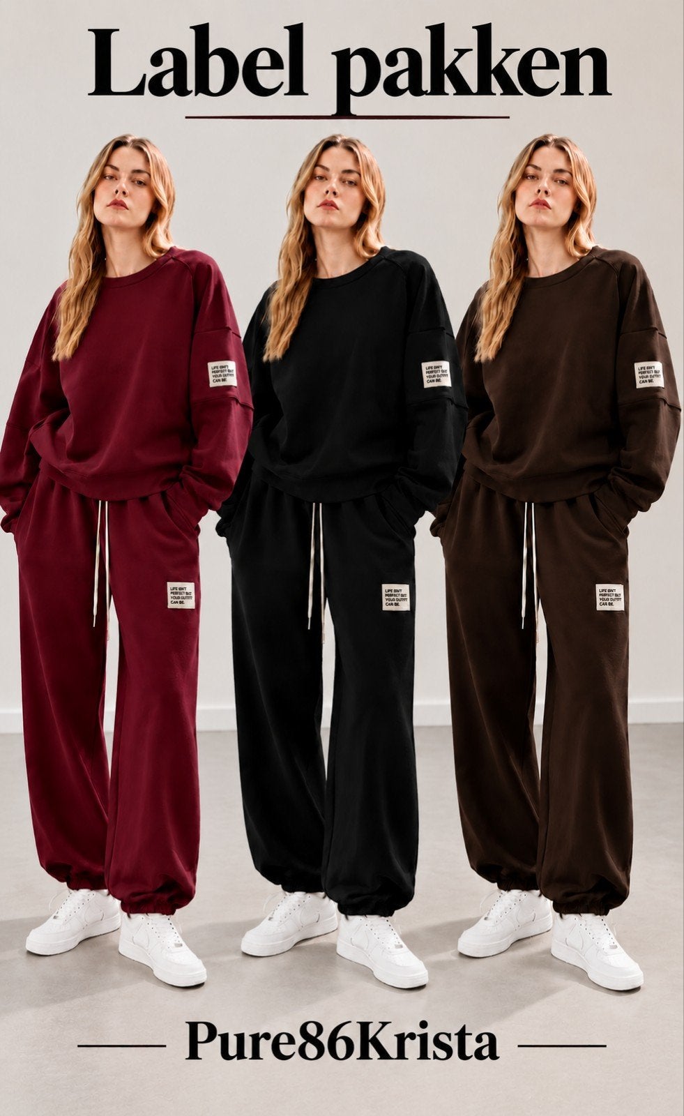 Comfy Label Pakken - One Size (36-42) in 3 kleuren