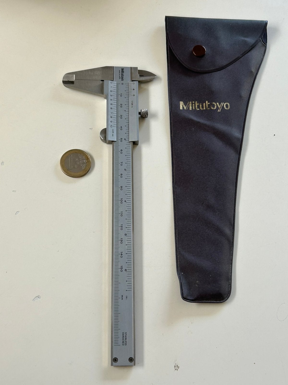 Schuifmaat Mitutoyo 4131870 Stainless Hardened Made in Japan, Ophalen of Verzenden, Gebruikt, Overige typen