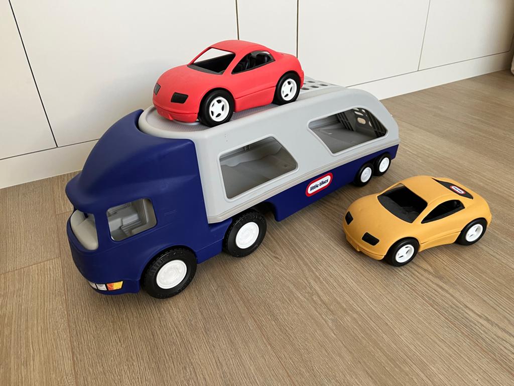 Little Tikes Autotransporter met 2 auto's, Ophalen of Verzenden, Zo goed als nieuw