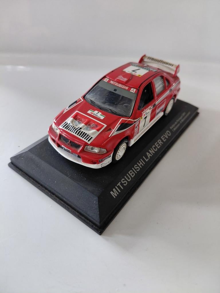 Mitsubishi Lancer Evo 1/43, Hobby en Vrije tijd, Modelauto's | 1:43, Ophalen of Verzenden, Zo goed als nieuw, Auto, Overige merken