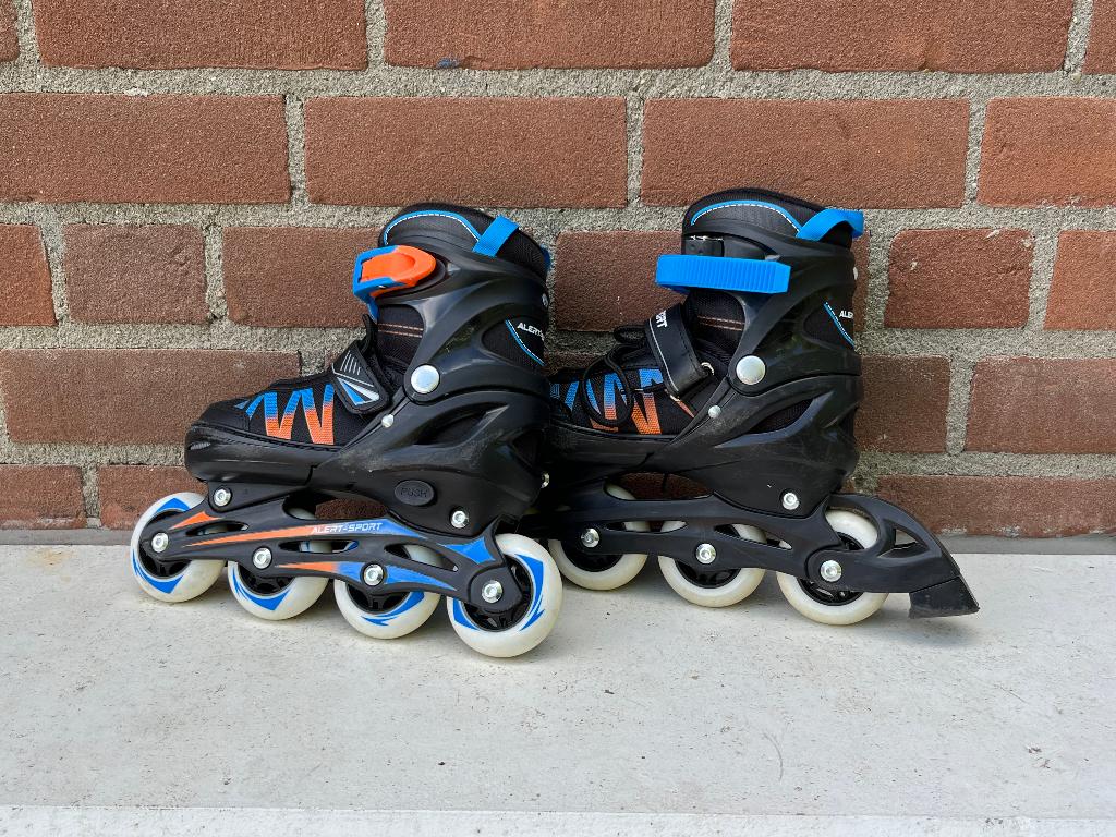 Inline Skates Alert Blauw Maat 35-38, Sport en Fitness, Skeelers, Gebruikt, Kinderen, Inline skates 4 wielen, Ophalen