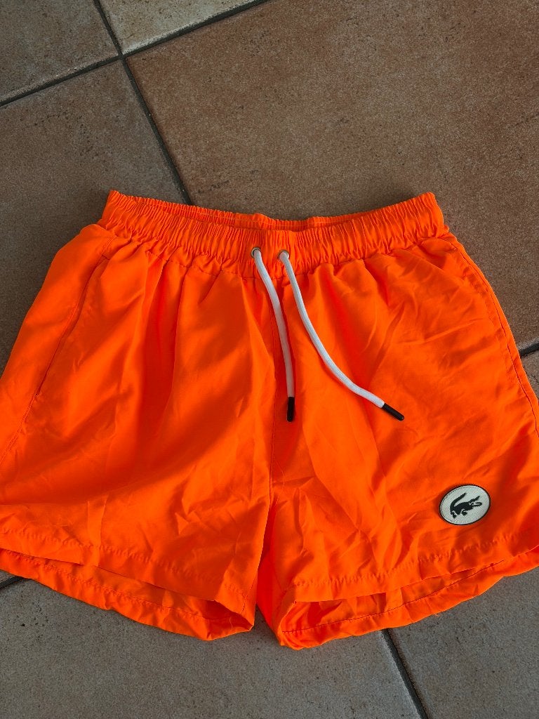 oranje Lacoste zwemshorts  krokodillenlogo. Zwembroek FR: 3, Kleding | Heren, Badmode en Zwemkleding, Lacoste, Oranje, Ophalen of Verzenden