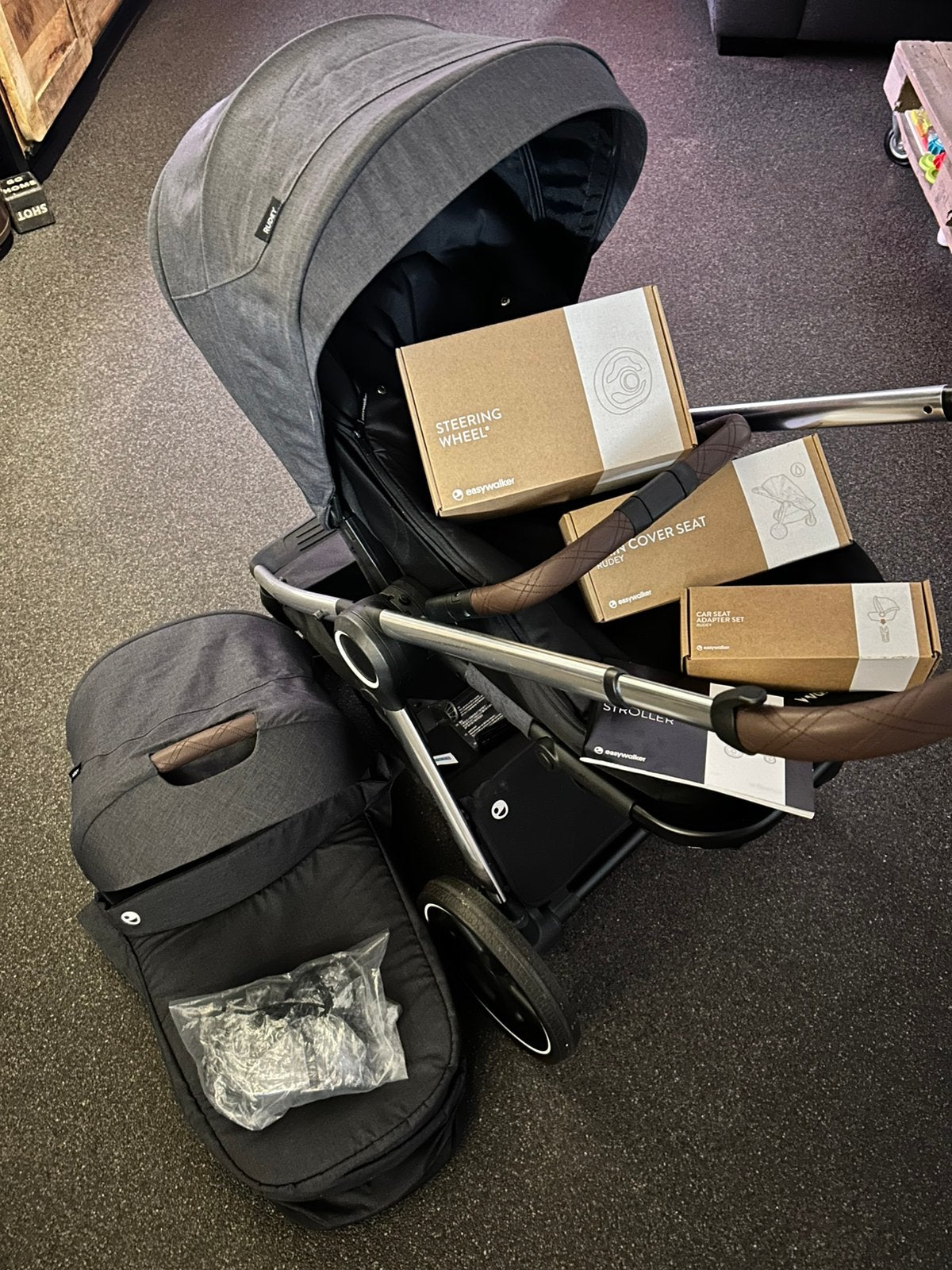 Kinderwagen easywalker rudey compleet met accessoires, Ophalen, Zo goed als nieuw, Overige merken