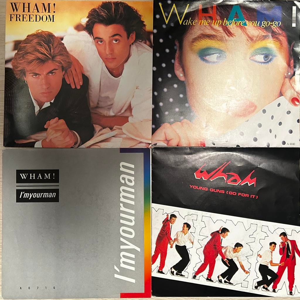 Wham! - 4 Singles, 7”. Als geheel Oof los te koop, Ophalen of Verzenden, Zo goed als nieuw, Pop