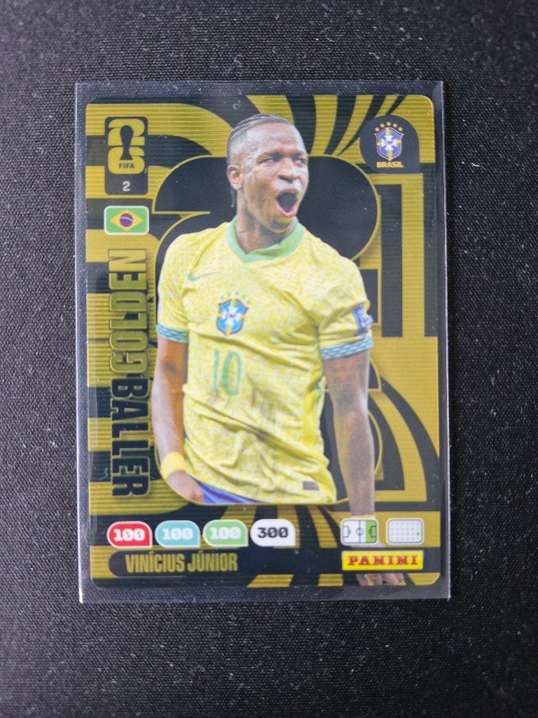 Golden Baller Vinicius Junior - Panini Adrenalyn XL WK 2026, Ophalen of Verzenden, Zo goed als nieuw, Plaatje