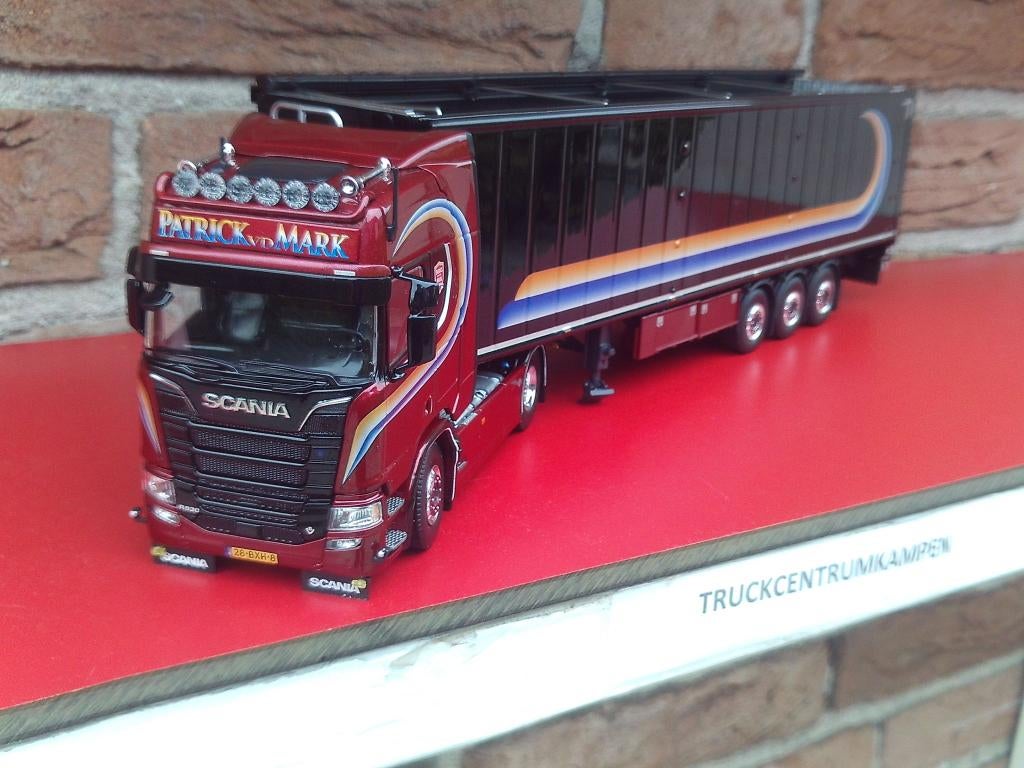 Tekno  Scania  NGR  Highline  Patrick  van  der  Mark., Hobby en Vrije tijd, Modelauto's | 1:50, Ophalen of Verzenden, Nieuw, Bus of Vrachtwagen