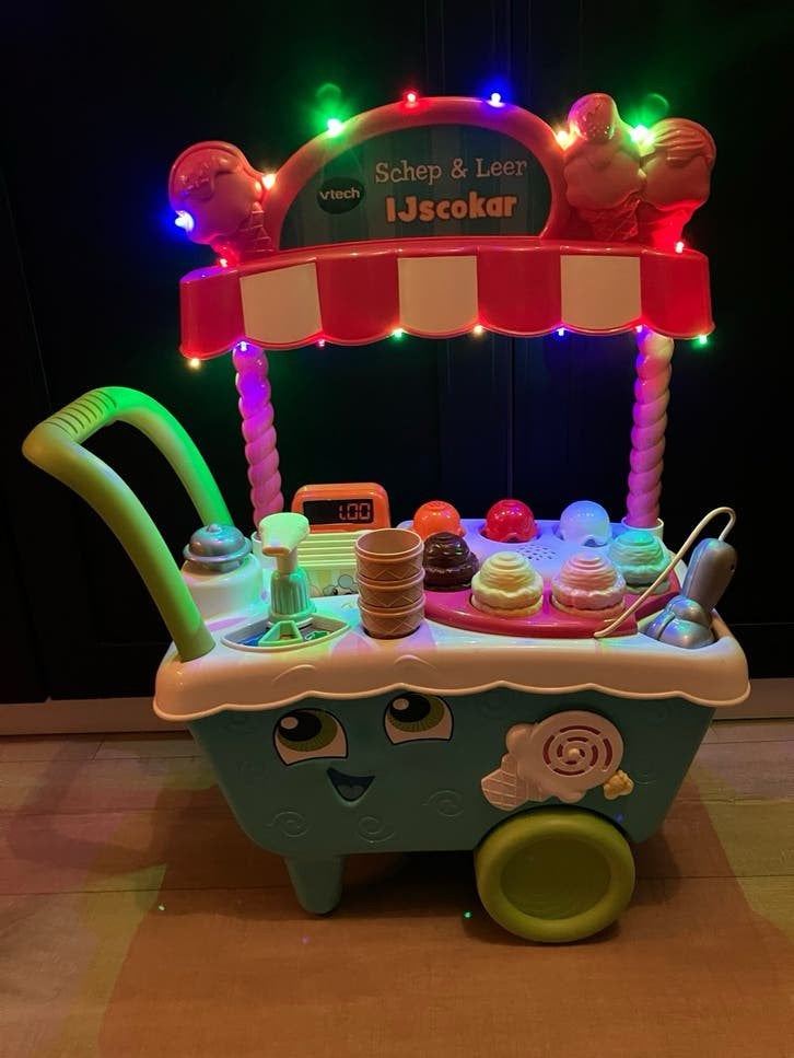 VTech Schep & Leer IJscokar, Ophalen, Zo goed als nieuw, Jongen of Meisje