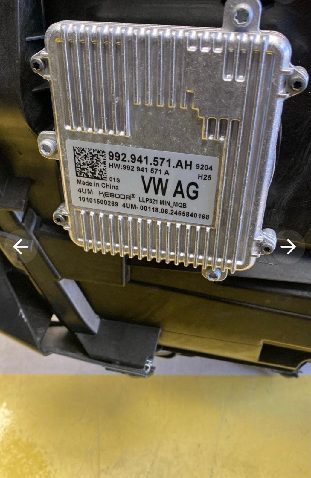 Nieuwe VW Golf 8 Koplamp Module 992941571AH, Ophalen of Verzenden, Nieuw, Volkswagen