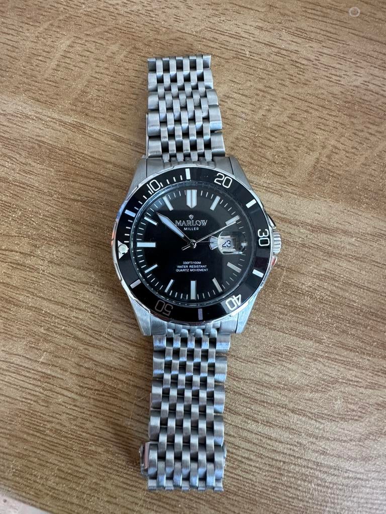 Marlow Miller Horloge, Sieraden, Tassen en Uiterlijk, Horloges | Heren, Overige merken, Staal, Polshorloge, Ophalen of Verzenden