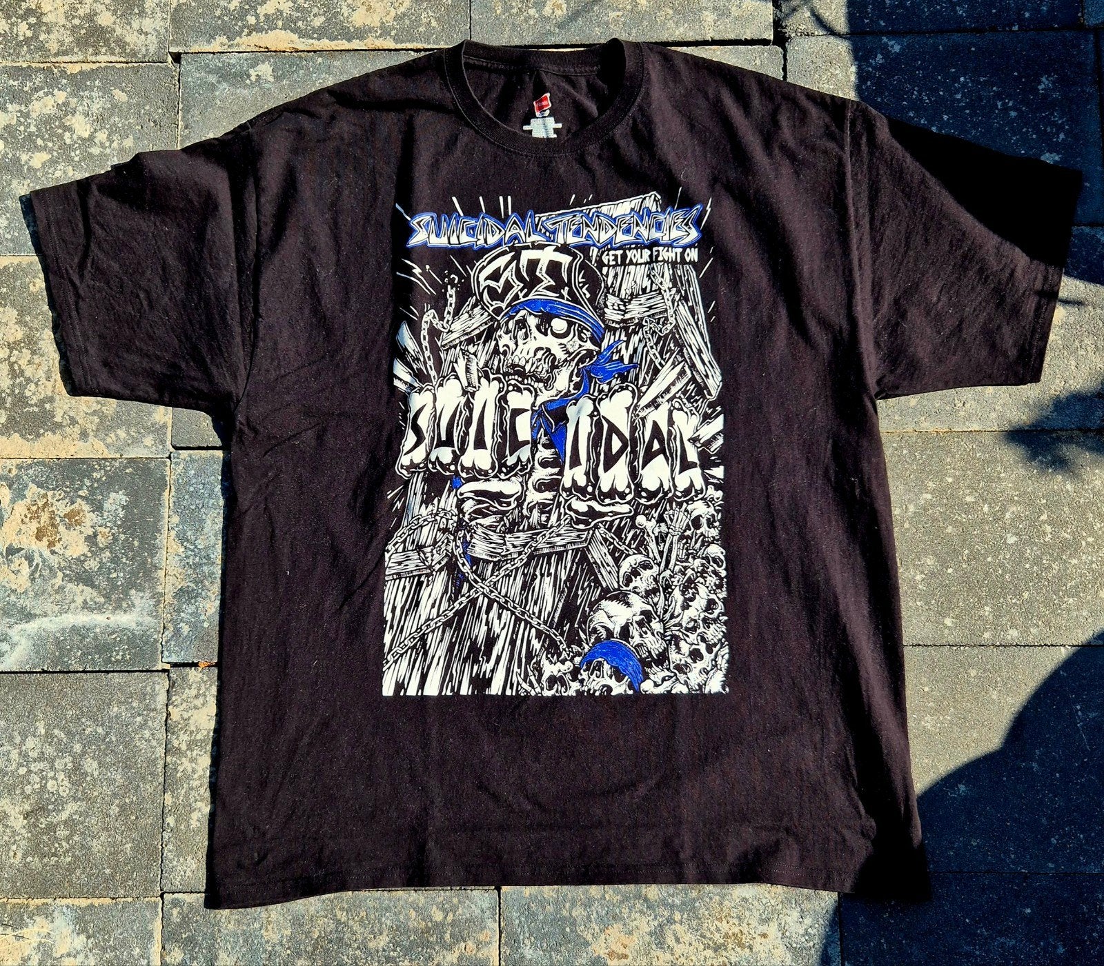 Suicidal Tendencies shirt XXL 2XL metal punk Metallica, Zwart, Overige maten, Ophalen of Verzenden, Hanes