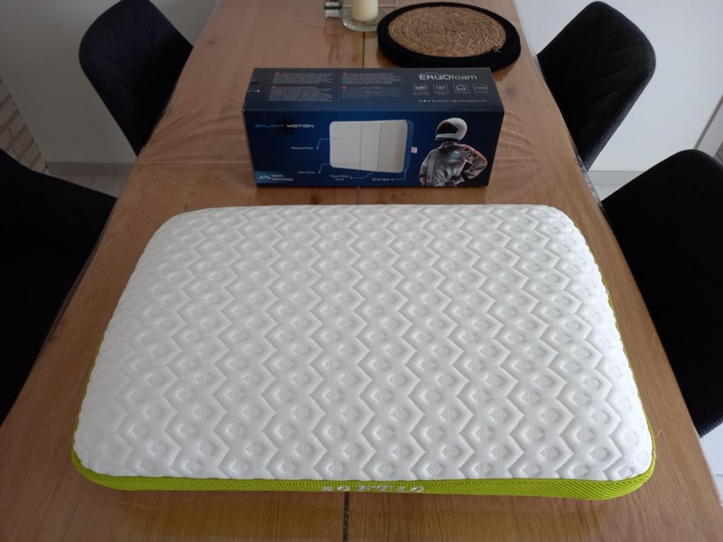 Hoofdkussen ERGOFOAM Soft 1.0 Nieuw Drukverlagend., Eenpersoons, Wit, Nieuw, Ophalen of Verzenden