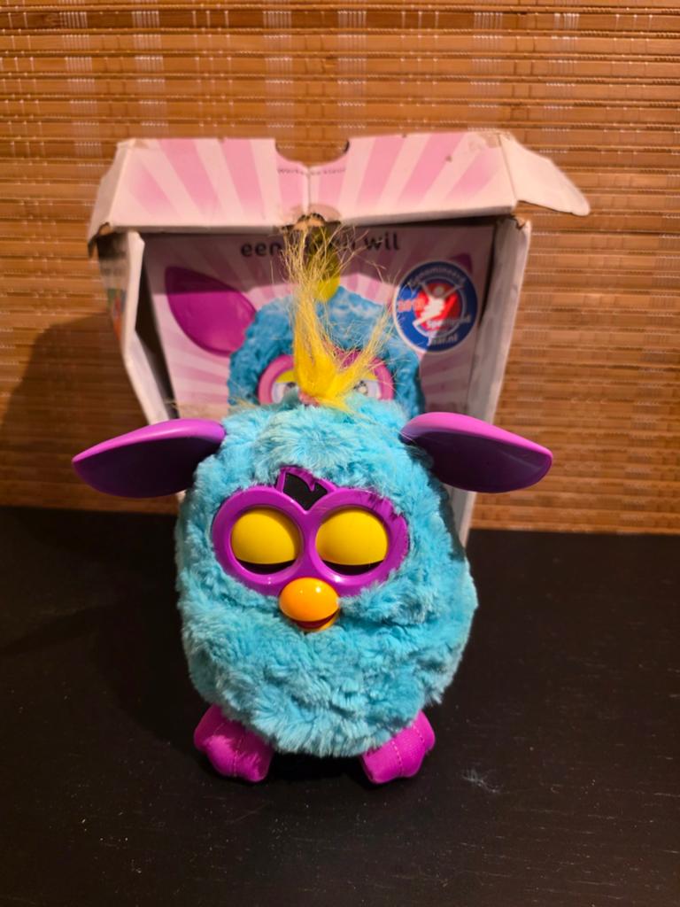 Furby 2012 Blauw - Interactief Speelgoed met Doos, Ophalen of Verzenden, Gebruikt, Jongen of Meisje