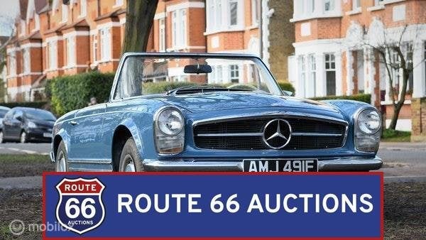 Mercedes-Benz 280 SL Pagode | 1968 | Route 66 Auctions, Auto's, Oldtimers, Bedrijf, Te koop, Mercedes-Benz, Benzine, Overige carrosserieën