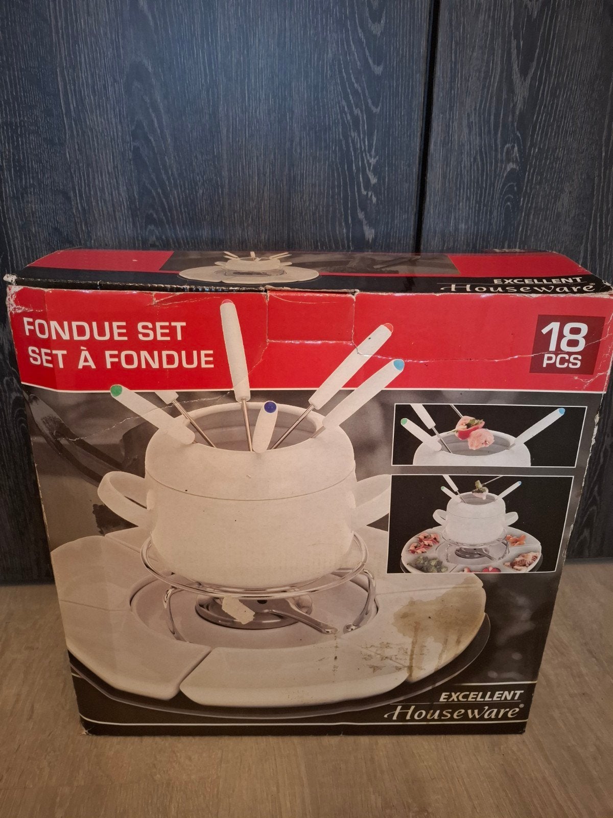 Excellent Houseware Fondueset 18-delig, Ophalen of Verzenden, Nieuw, Brander, Fondueset