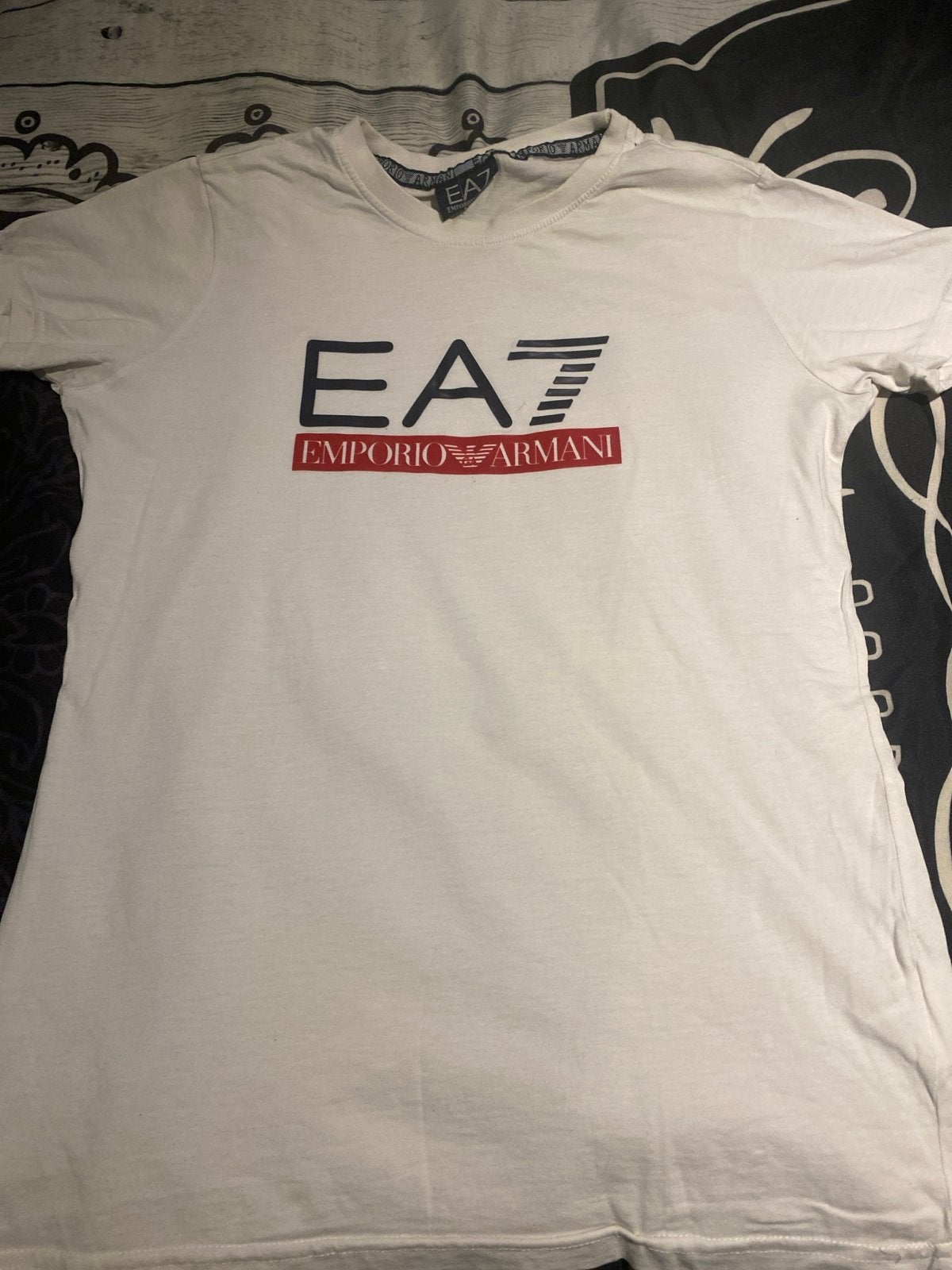 Mooi wit EA7 Emporio Armani shirt maat S, Ophalen of Verzenden, Zo goed als nieuw, Wit