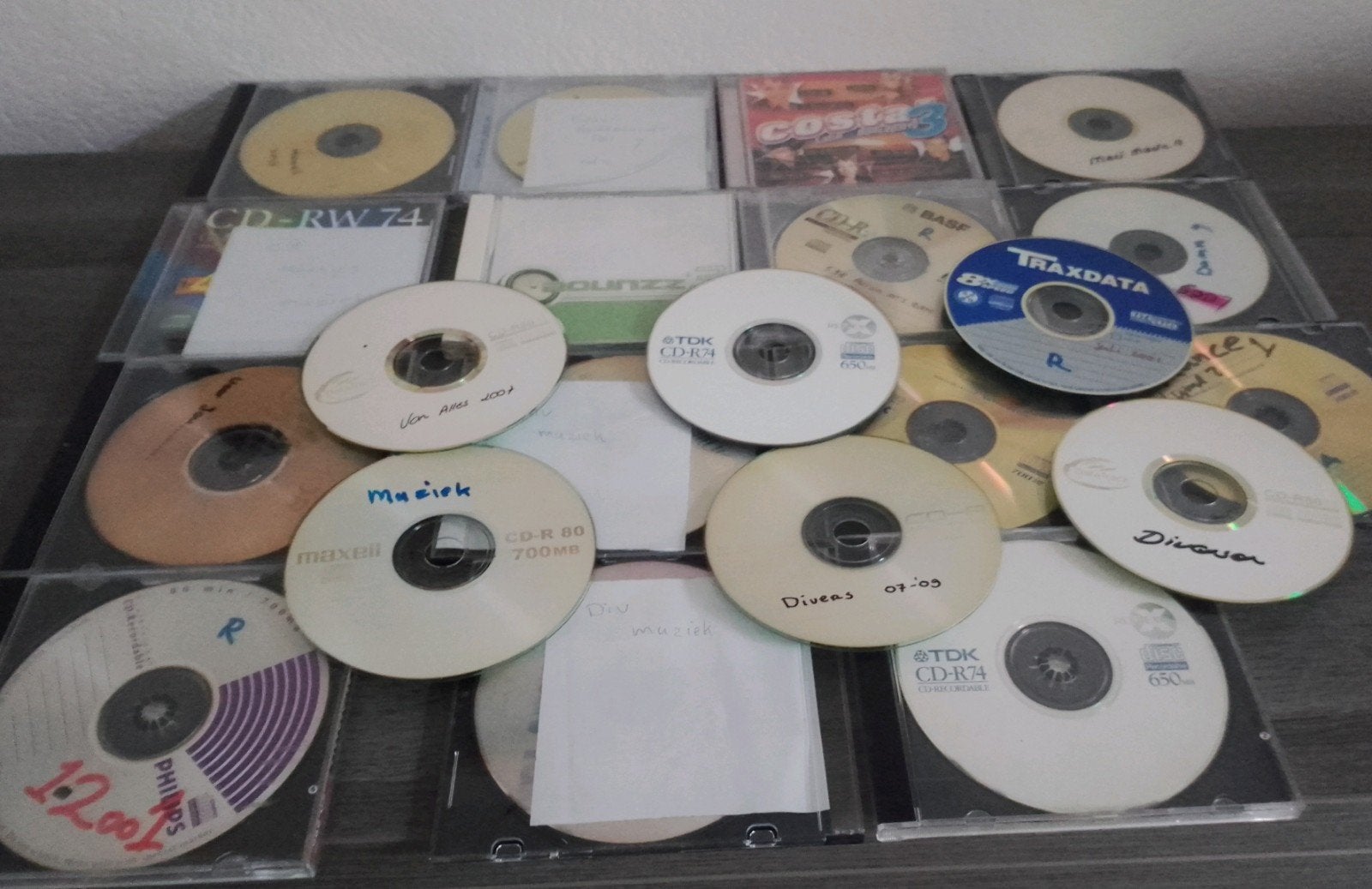 Partij diverse CD's - Muziek, data en meer, Ophalen of Verzenden, Gebruikt, Overige typen, Inclusief doosje