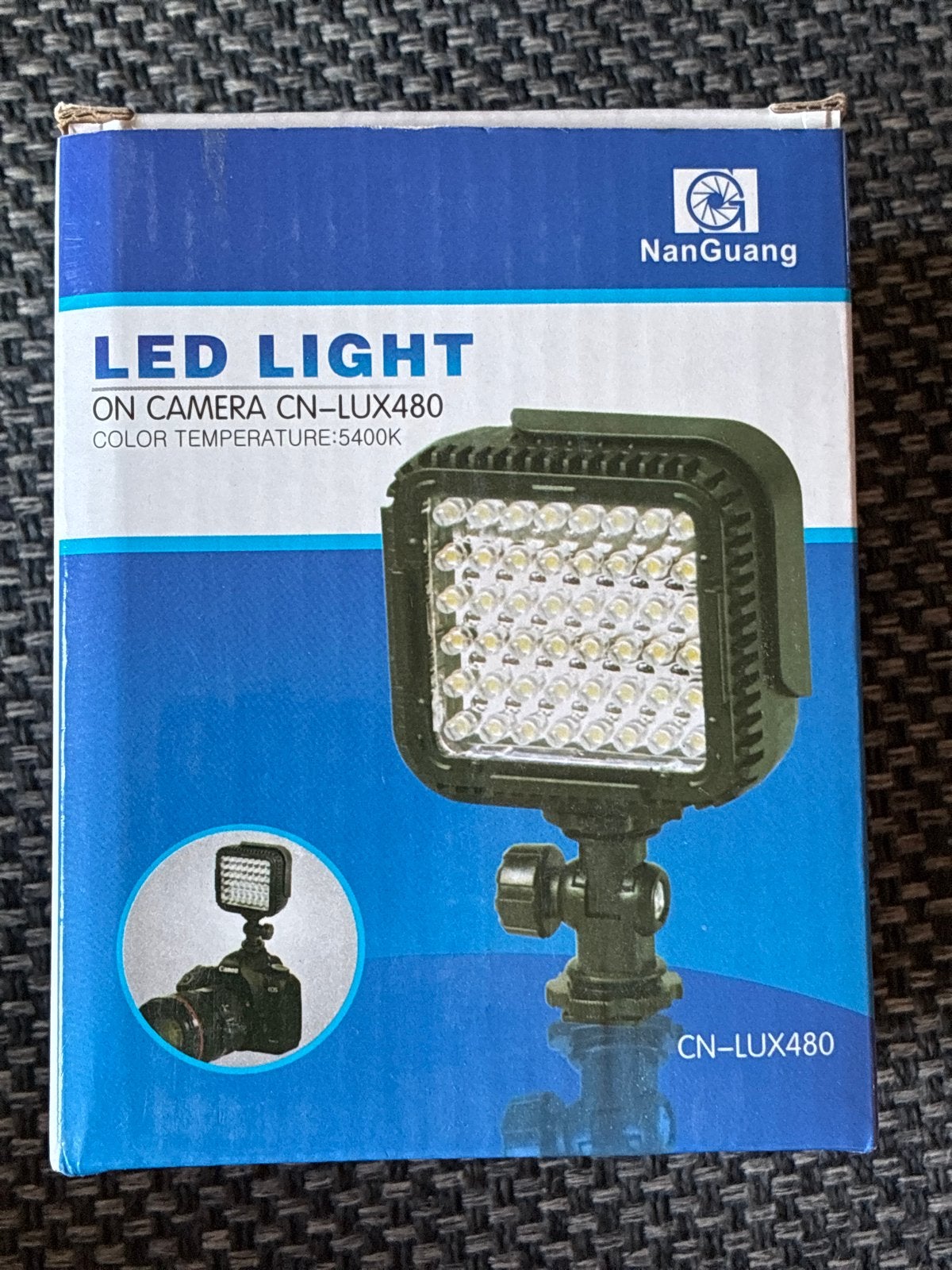 NanGuang LED Light CN-LUX480 - On Camera Videolamp, Overige merken, Belichting, Ophalen of Verzenden, Nieuw