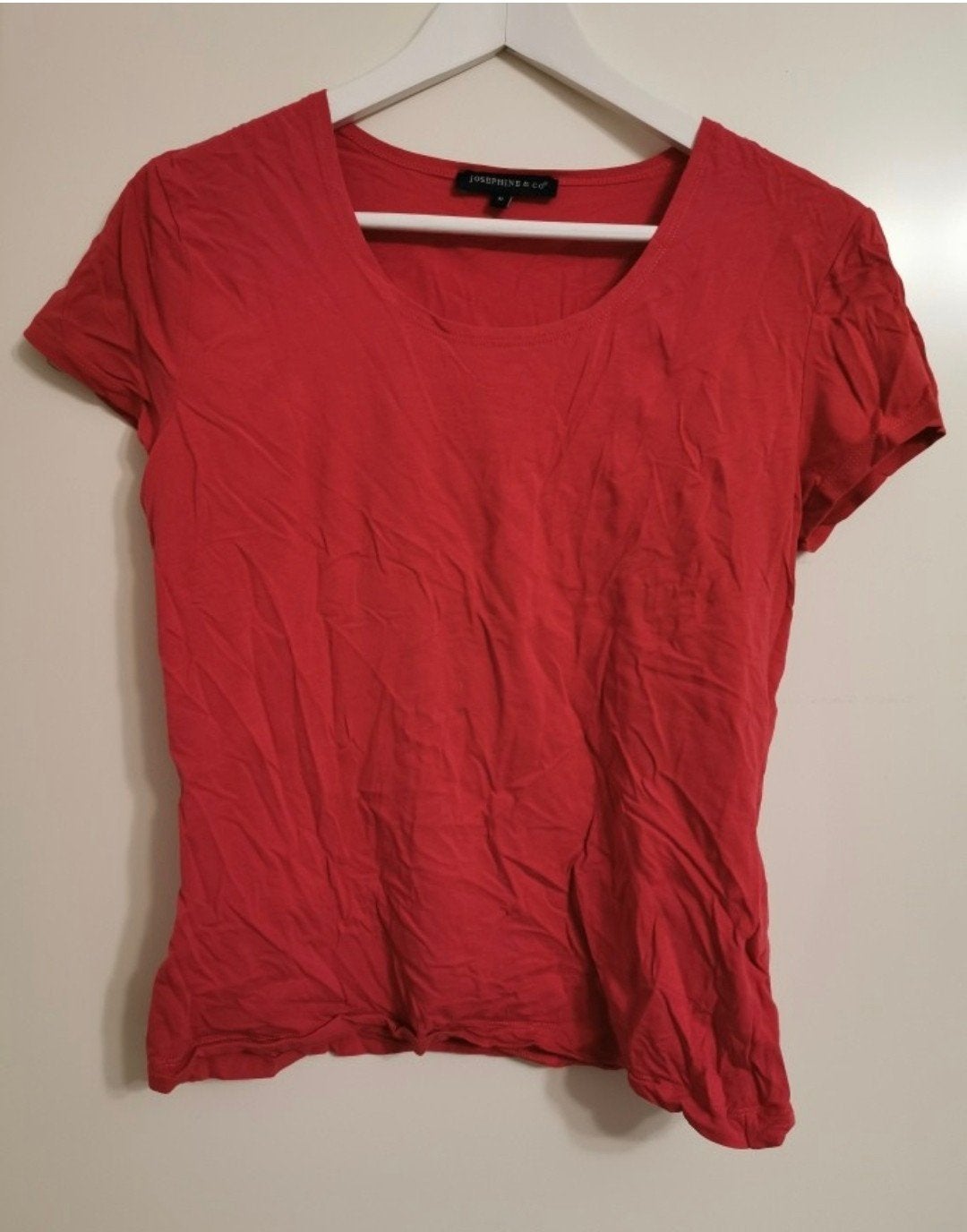 Josephine & Co Top T-Shirt Zalmroze mt XL Korte Mouw  ZGAN, Maat 46/48 (XL) of groter, Ophalen of Verzenden, Zo goed als nieuw