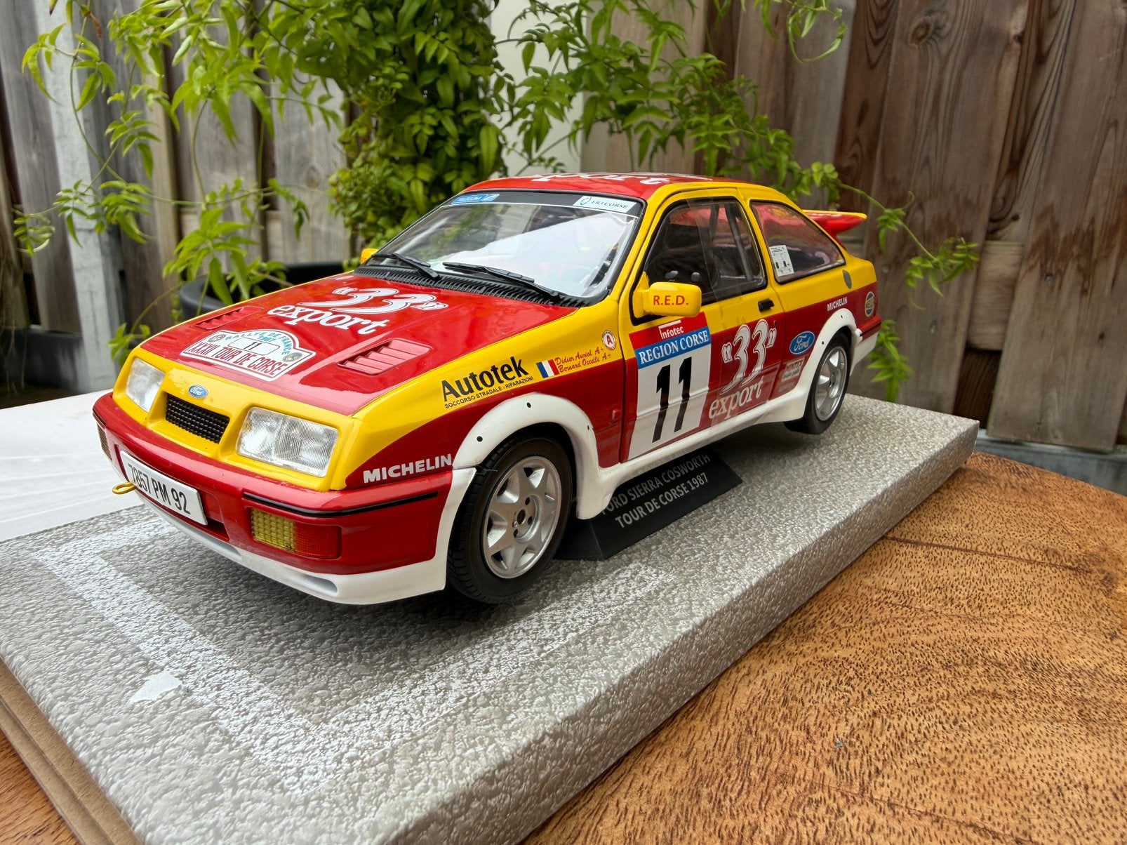 Solido Ford Siërra Cosworth 1987 Rally, Hobby en Vrije tijd, Ophalen of Verzenden, Zo goed als nieuw, Auto, Solido
