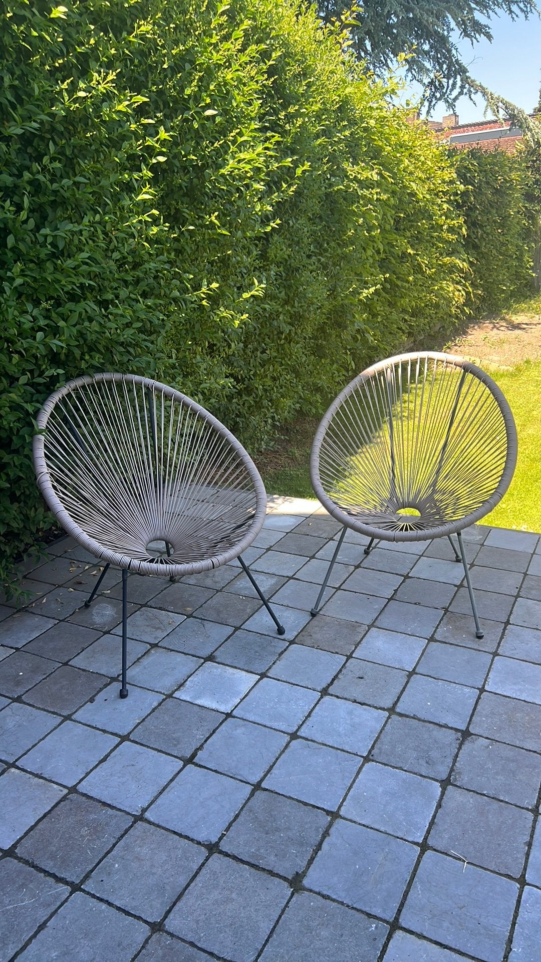 Terrasstoelen / draadstoelen, Ophalen of Verzenden, Gebruikt, Kunststof
