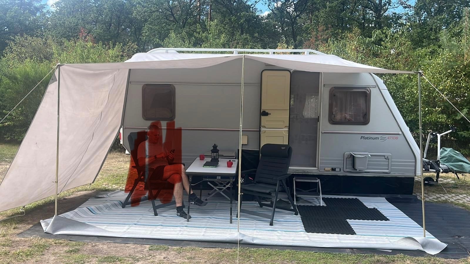 Doorschuif luifel, Caravans en Kamperen, Ophalen, Gebruikt