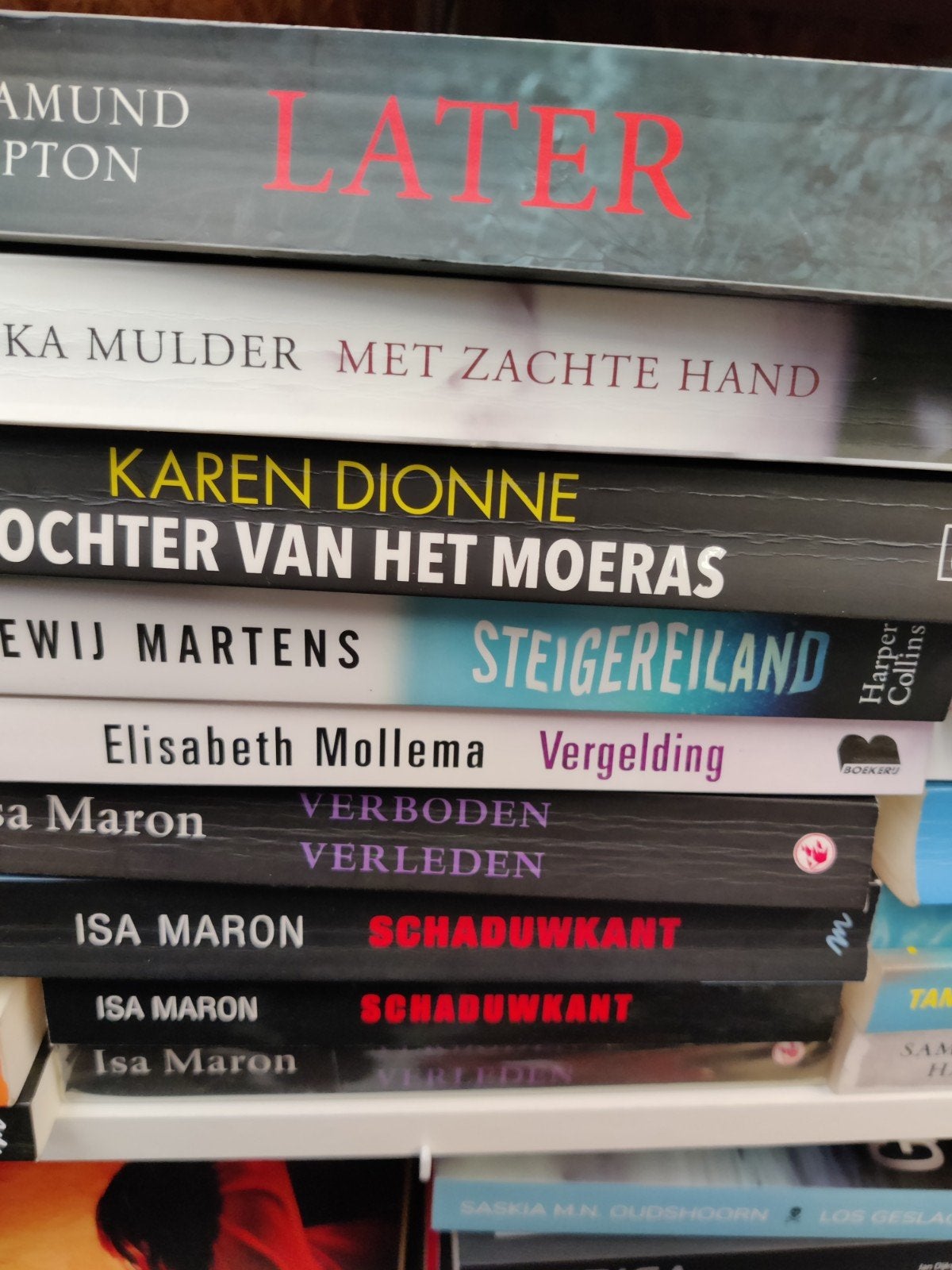 Diverse boeken: Later, Dochter van het Moeras, Schaduwkant, Ophalen of Verzenden, Gelezen, Diverse auteurs, Nederland