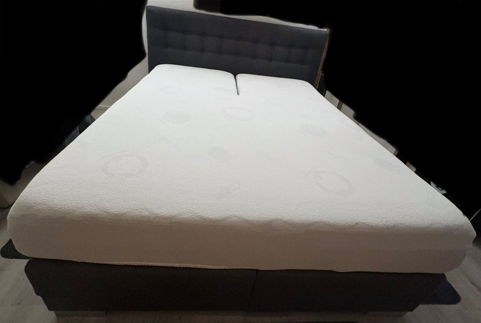 Luxe Elektrische Boxspring model Zeus van 160x200, Ophalen, Overige kleuren, Model Zeus  Antraciet, Tweepersoons