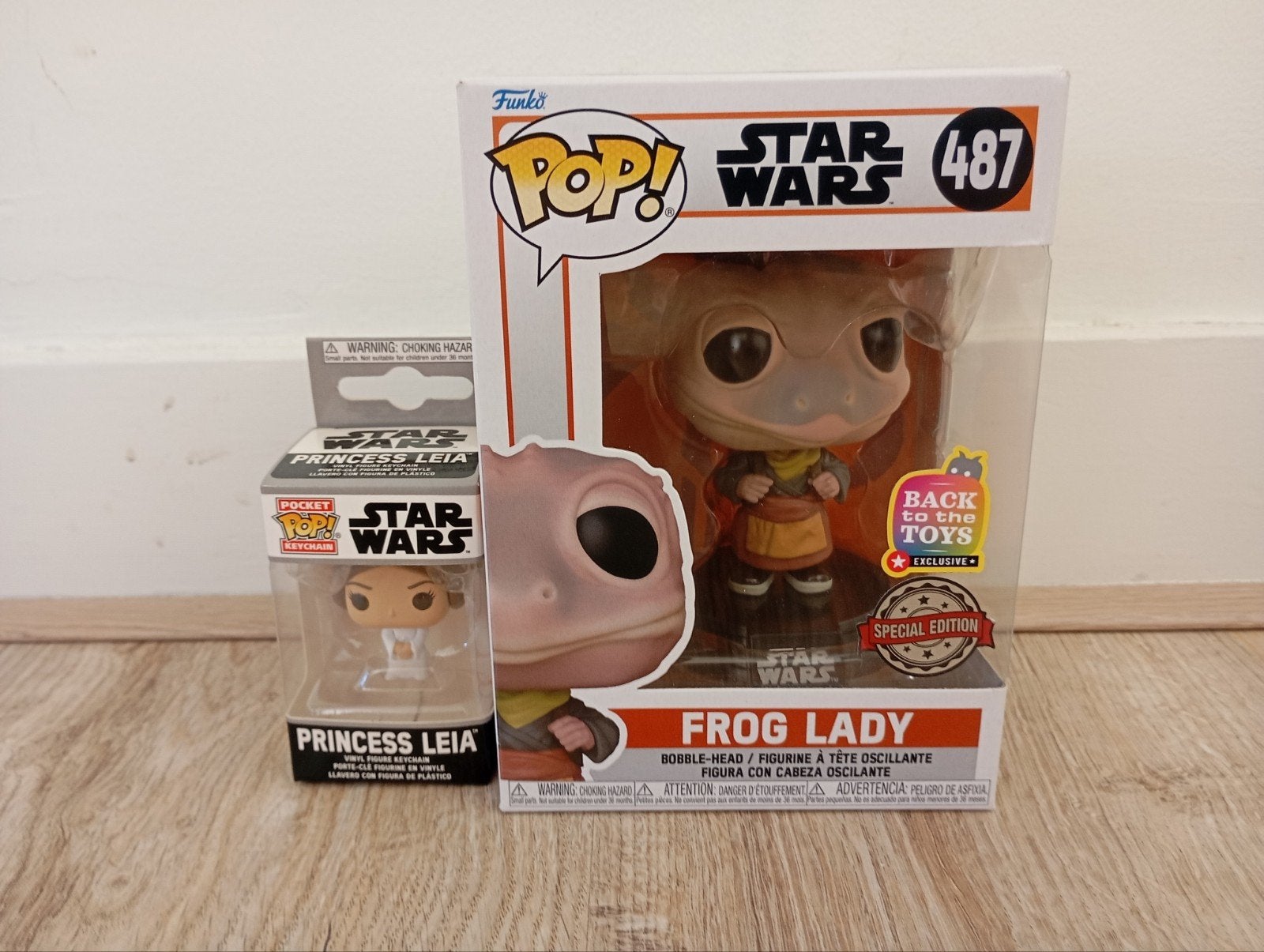 Funko Pop! Star Wars Frog Lady & Princess Leia Sleutelhanger, Ophalen of Verzenden, Nieuw