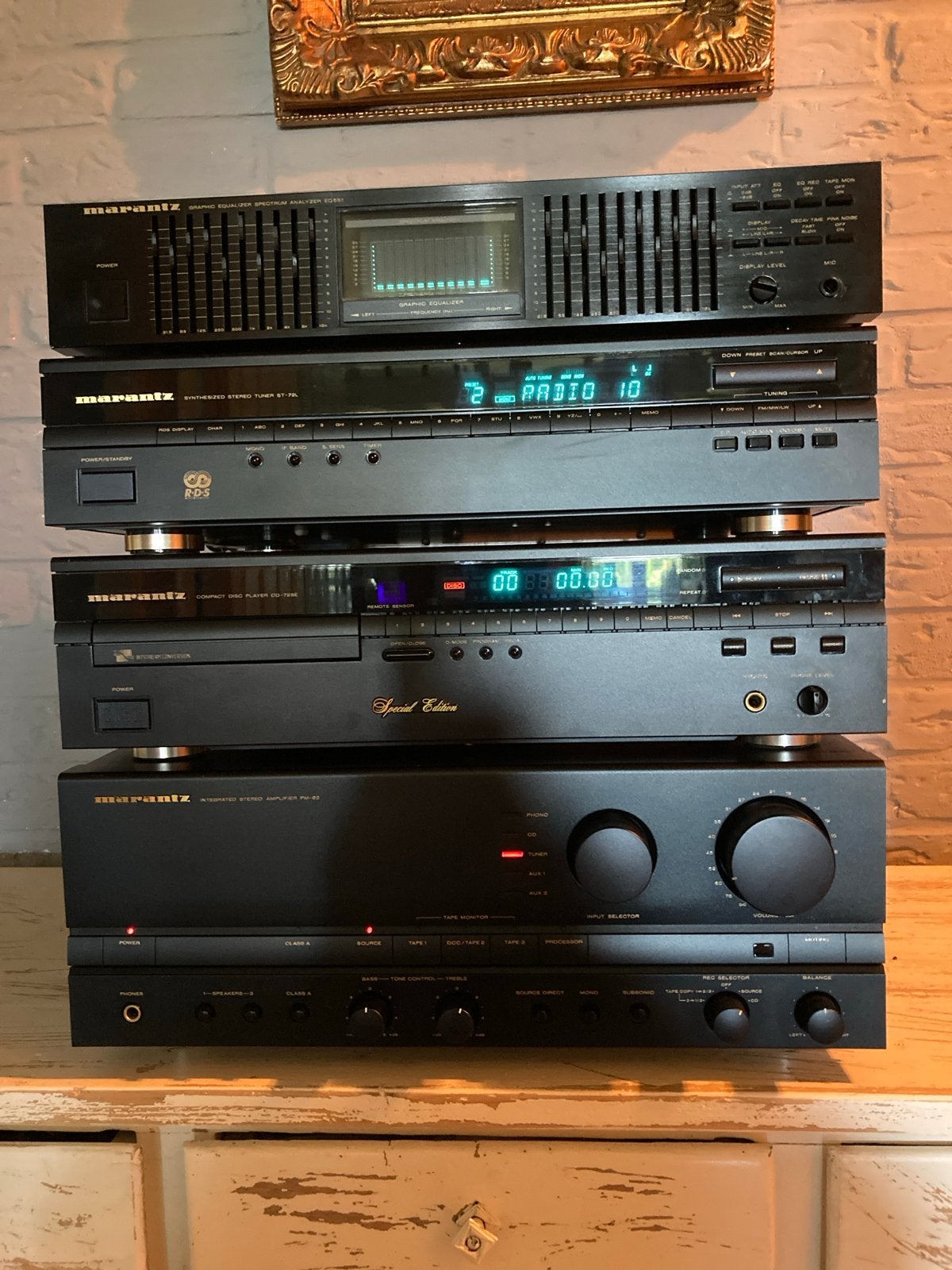 Marantz stereoset, Audio, Tv en Foto, Stereo-sets, Zo goed als nieuw, Cd-speler, Overige merken, Losse componenten, Ophalen