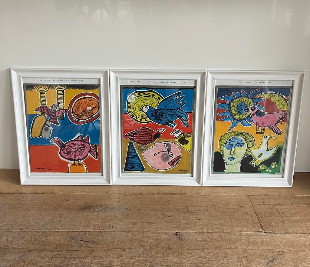 3x corneille poster in lijst, Huis en Inrichting, Ophalen