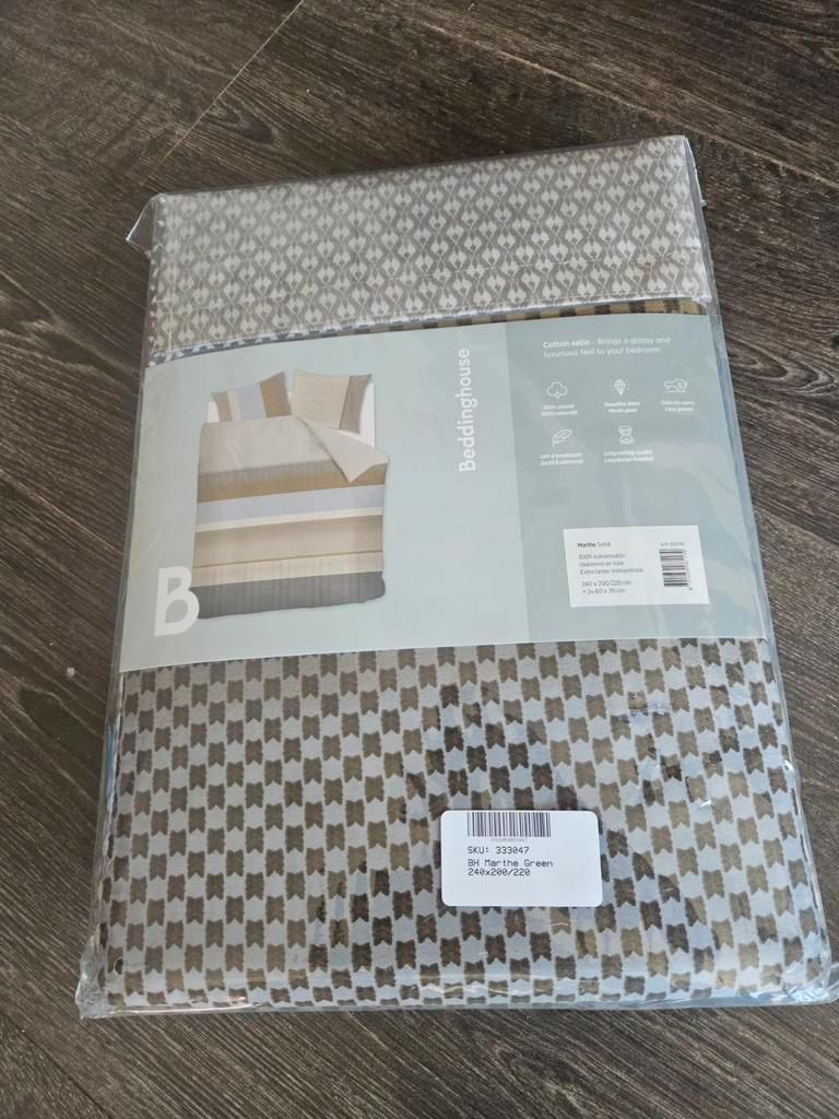 Beddinghouse Marthe 240x200/220cm Groen nieuw in, Ophalen of Verzenden, Deken of Dekbed, Groen, Nieuw