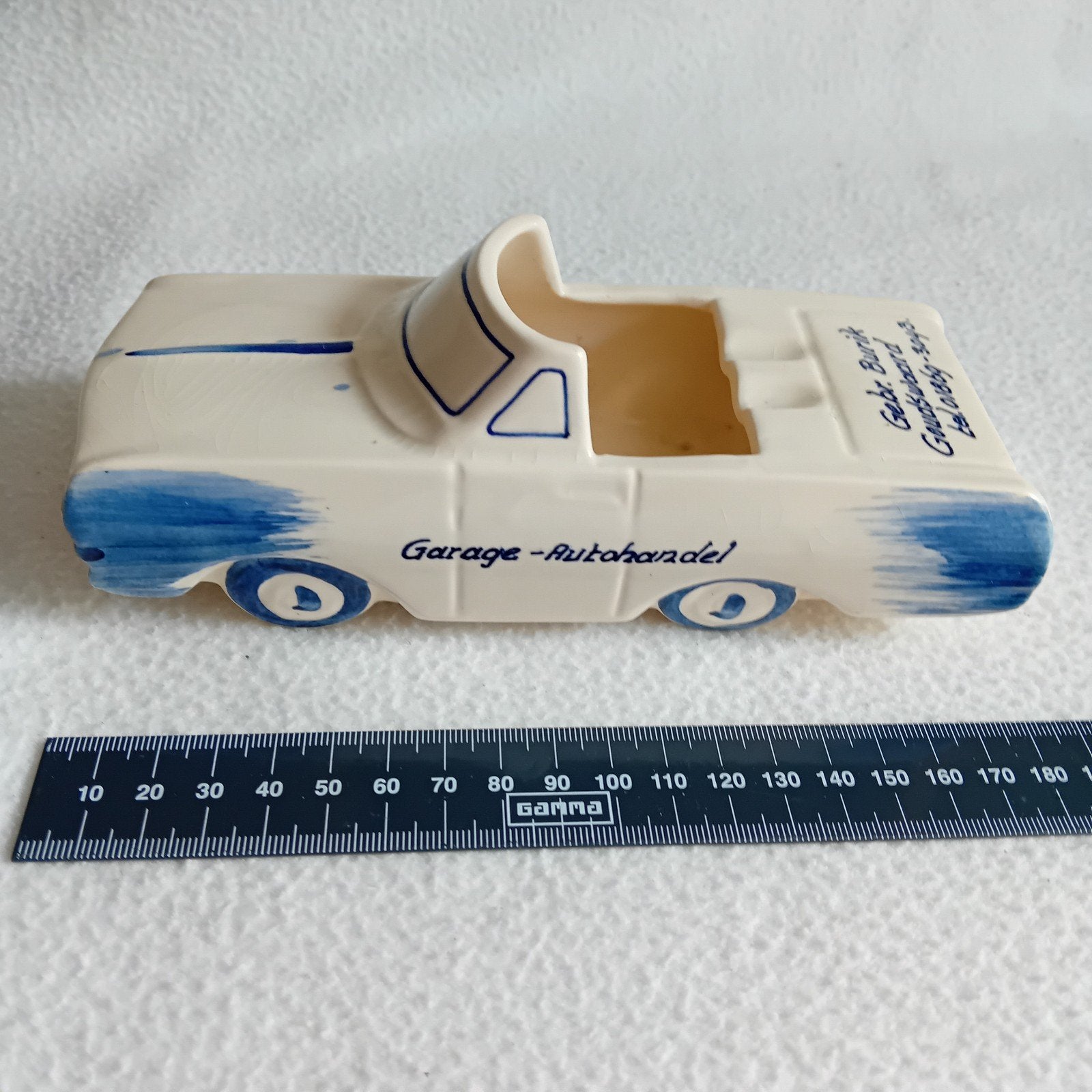 Vintage Delfts Blauw Auto Asbak - Gebr. Burik, Ophalen of Verzenden
