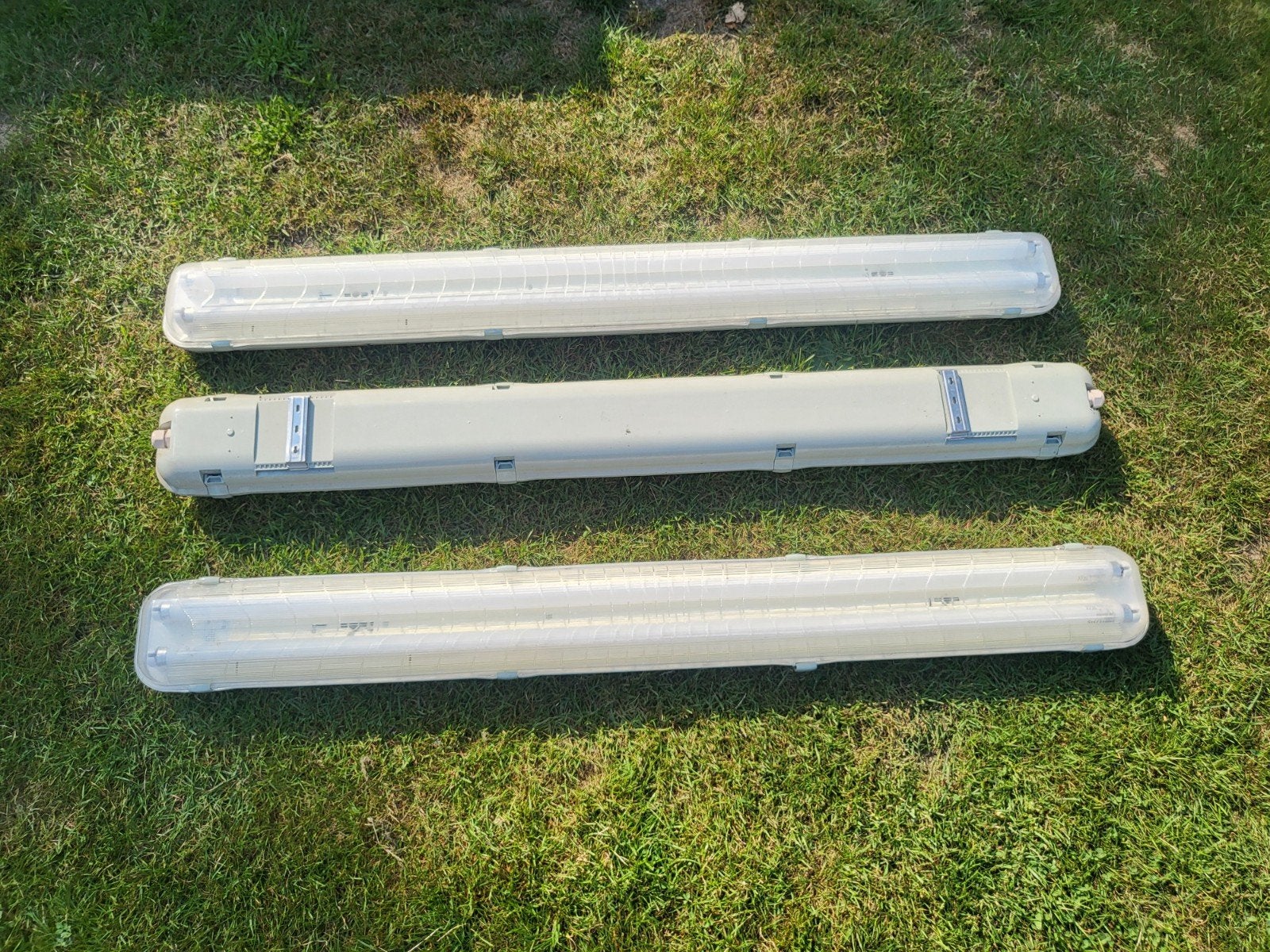 3 x Waterdichte Philips TL Armaturen met 2 TL lampen erin., Ophalen, Gebruikt, Overige merken, Overige typen