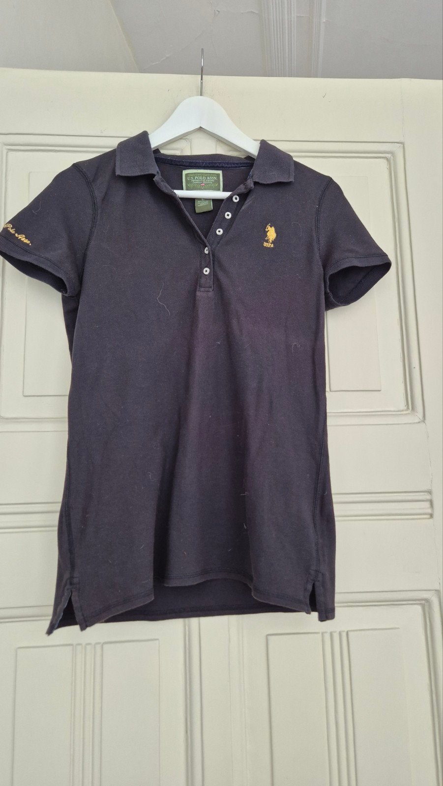 Damespolo zwart Uspa Large/ 38/40 zgan👌, Maat 38/40 (M), Verzenden, Zwart, Uspa