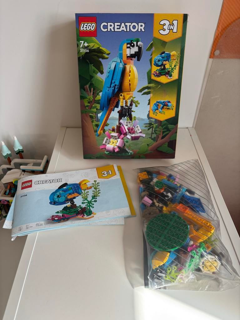 Lego Creator 31136 Exotische Papegaai, Ophalen of Verzenden, Gebruikt, Complete set, Lego