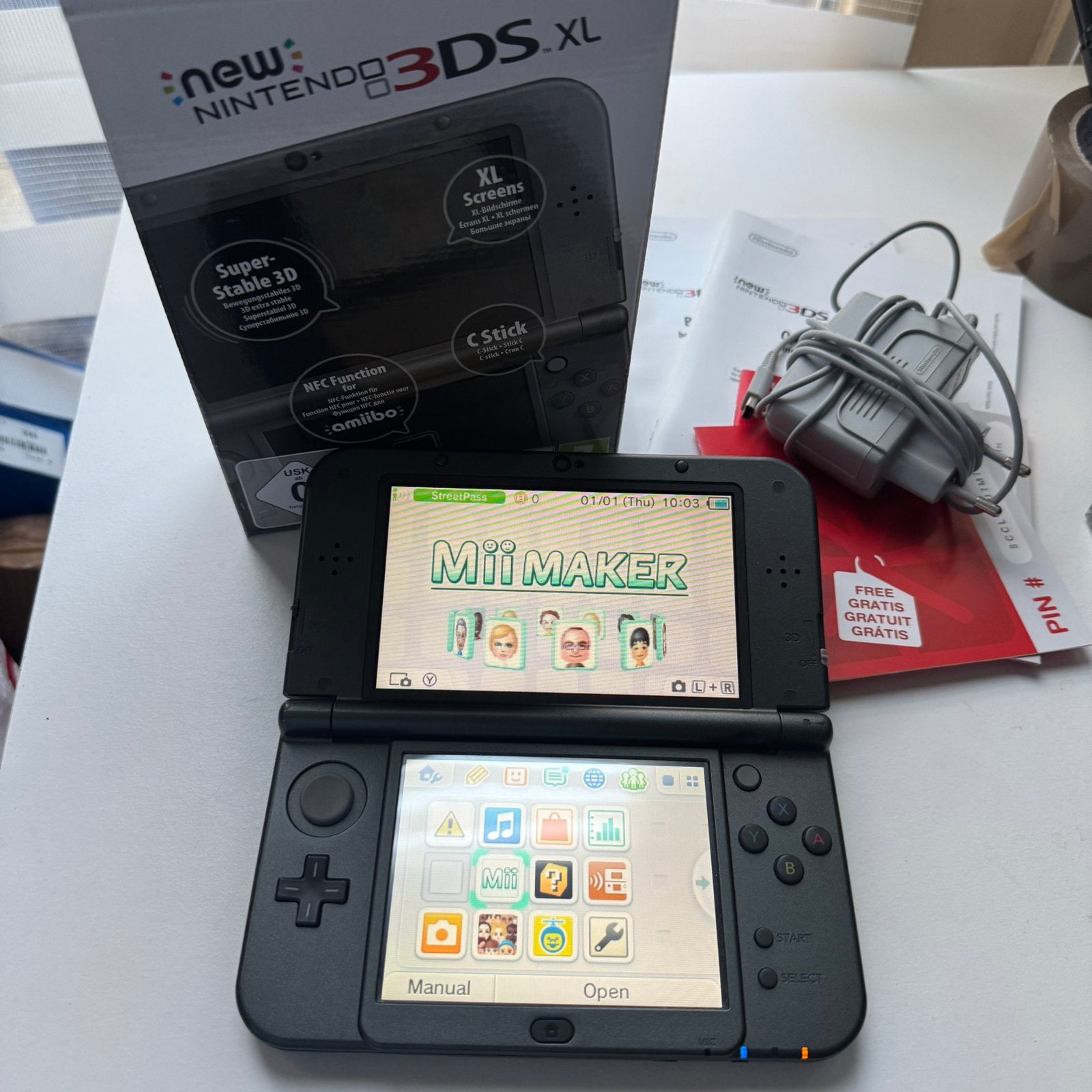 New 3DS XL IPS Scherm Goede Staat + Doos en Handleidingen, Met games, 3DS XL, Ophalen of Verzenden, Zo goed als nieuw