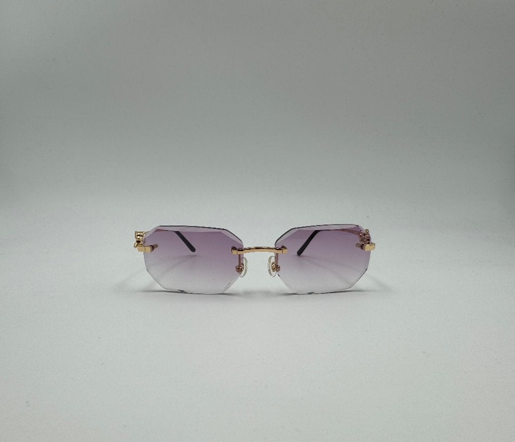 Cartier 3d panter bril paars, Overige merken, Paars, Nieuw, Ophalen of Verzenden