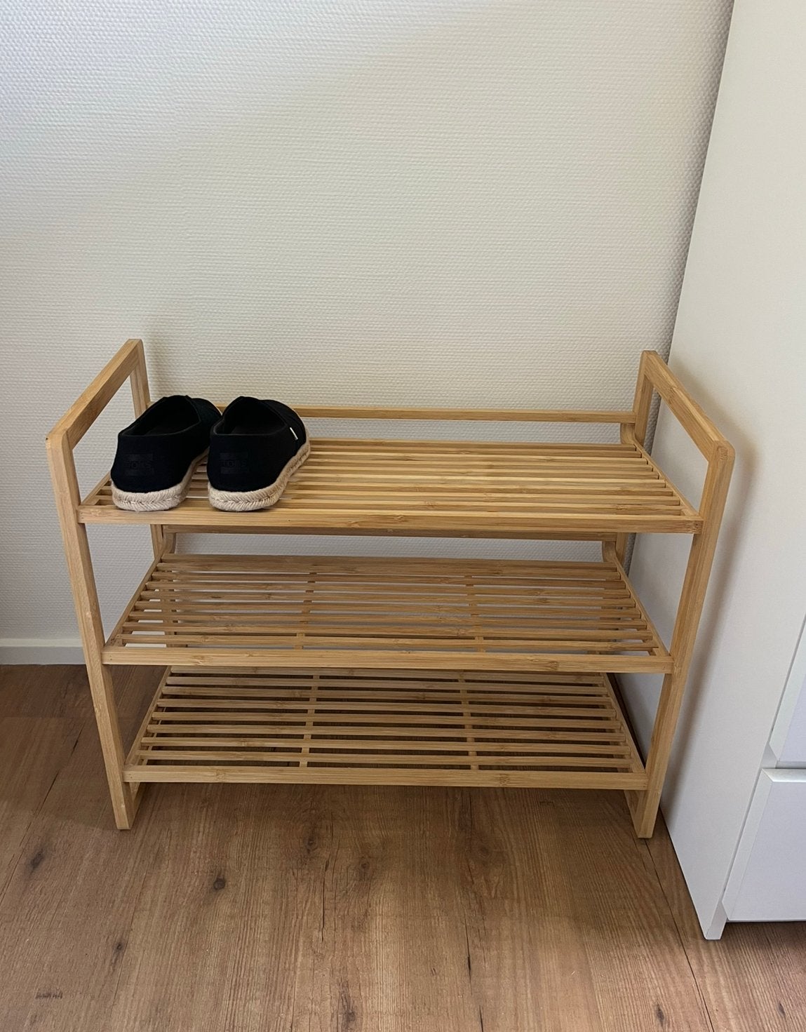 Schoenenrek bamboo hout, Ophalen, Zo goed als nieuw
