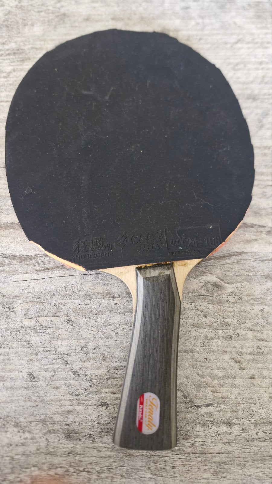 Gebruikt Tafeltennisbatje - Nittaku Tenaly, Sport en Fitness, Ophalen of Verzenden, Net, Batje(s) of Balletje(s)
