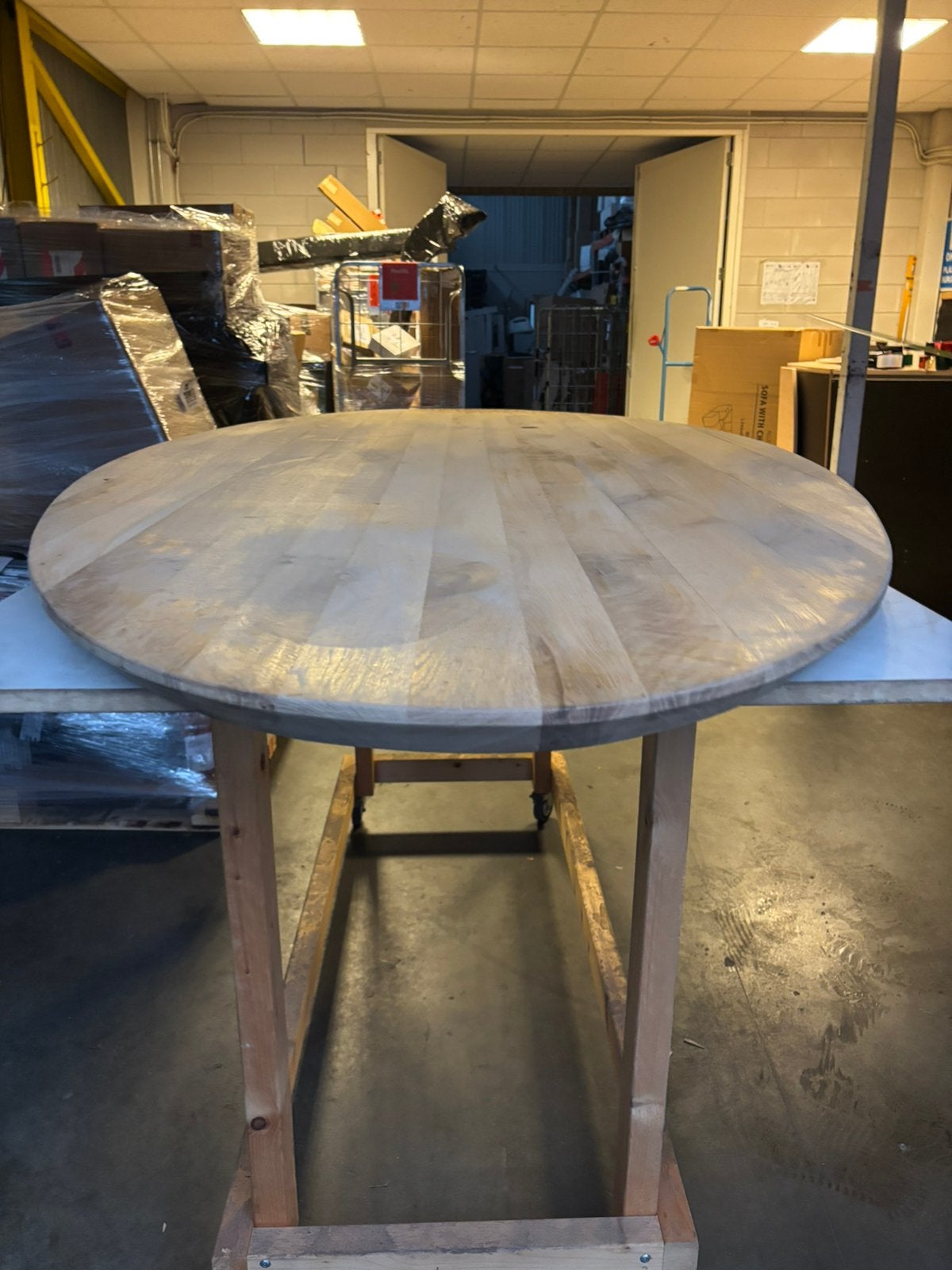 Ovale eikenblad -240x110 - massief - nieuw, Ophalen, Zo goed als nieuw