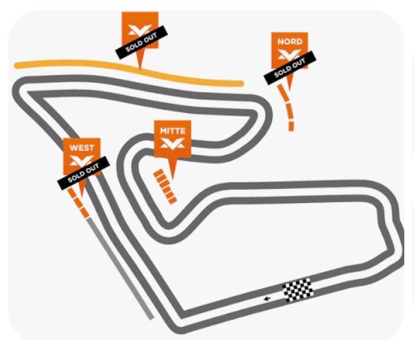 2x F1 Oostenrijk 2026 tickets - Mitte Tribune E Hoog - Rij E, Twee personen, Juni