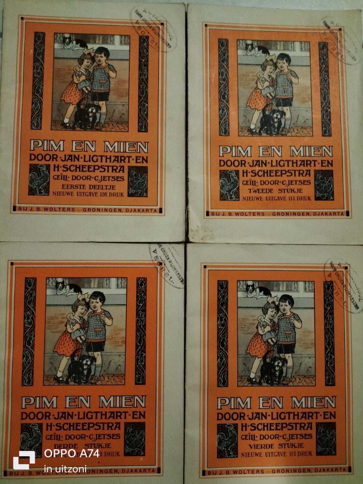 Pim en Mien - Jan Ligthart en H. Scheepstra (4 delen), Boeken, Ophalen of Verzenden, Gelezen, Jan Ligthart en H. Scheepstra, Fictie algemeen