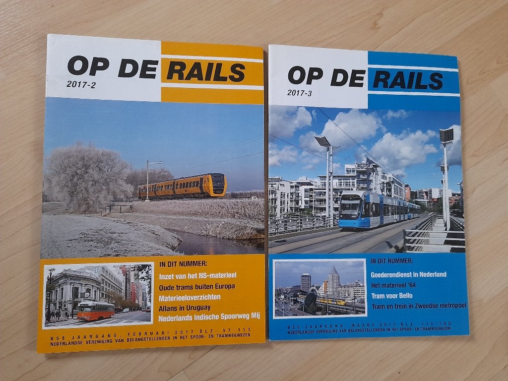 TIJDSCHRIFT OP DE RAILS 2017 nr. 2 tm 6, 8 tm 10, Ophalen of Verzenden, Zo goed als nieuw, Damesbladen