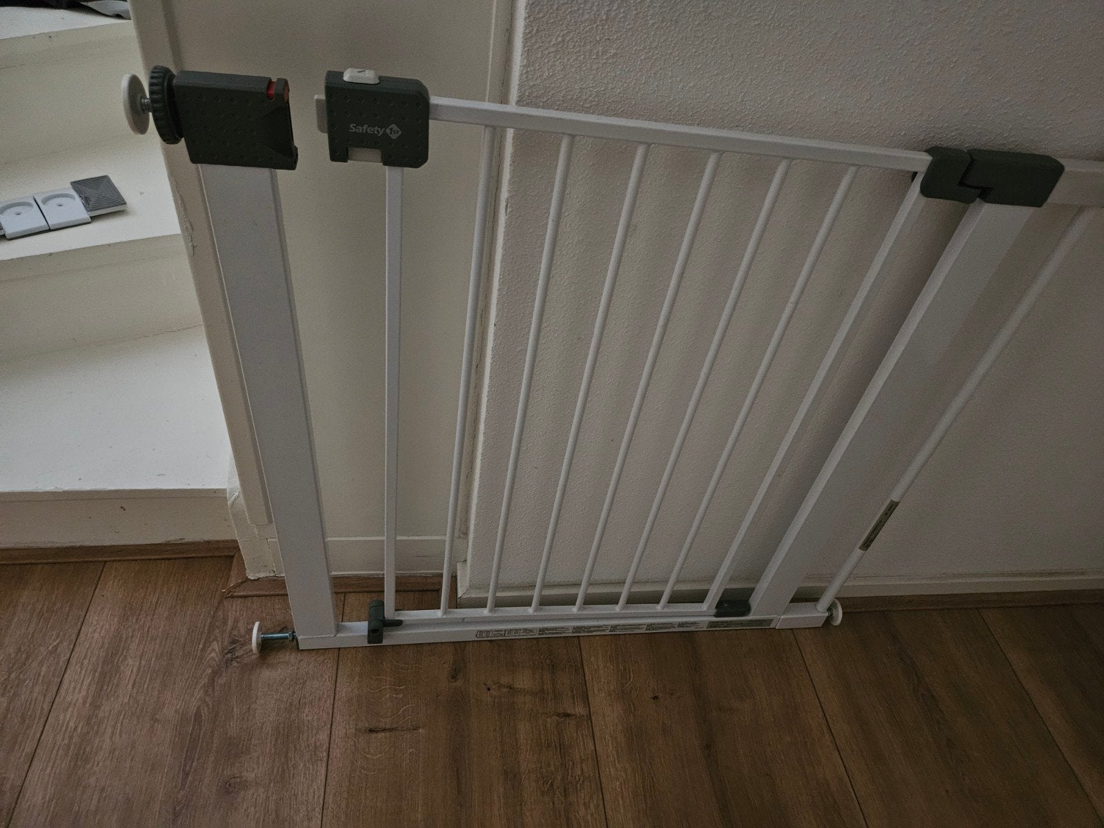 Safety 1st Klemhekje - Wit, Zo goed als nieuw, Kinderen en Baby's, Traphekjes, Ophalen, Zo goed als nieuw, Klemhekje, Metaal of IJzer